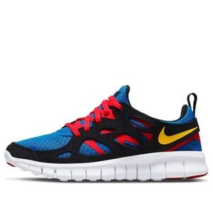 Nike Free RN 2 'Black Multi' YOUTH size 5.5 -Like new